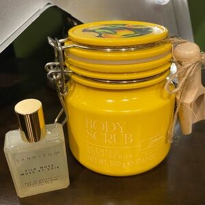 Somerset Lemon Body Scrub 17oz with S&F 15ml Roller Ball